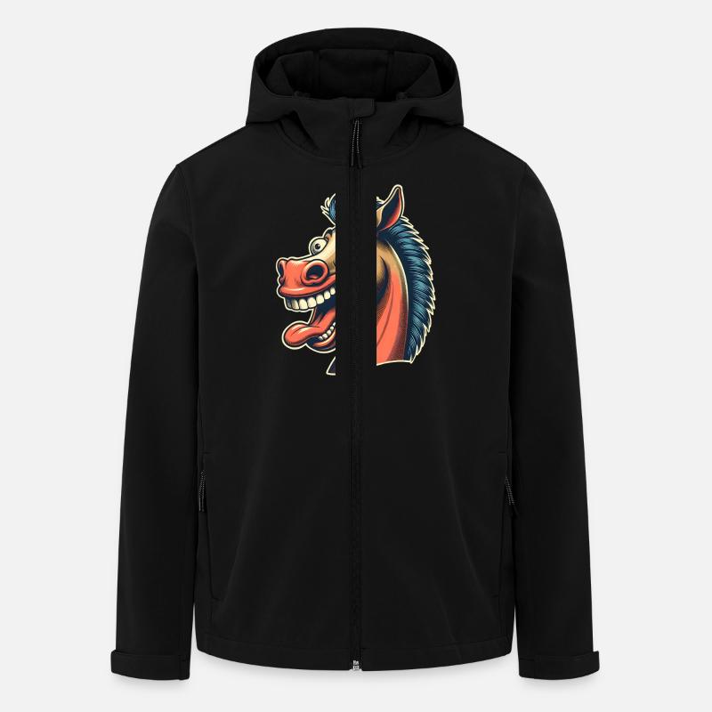 Horse - Men’s Recycled Softshell Jacket by Stanley/Stella - black