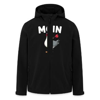 Darts Dart Moin Möwe - Recycelte Männer Softshell-Jacke von Stanley/Stella - Schwarz - Vorne - AI Model Male 185 light (185cm)