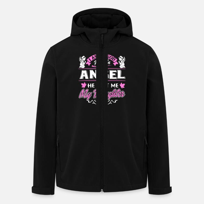 Daughter Is My Angel - Men’s Recycled Softshell Jacket by Stanley/Stella - black