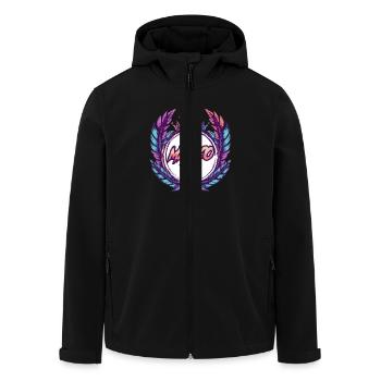 Mexiko Crew Bunt - Recycelte Männer Softshell-Jacke von Stanley/Stella - Schwarz - Vorne - AI Model Male 185 light (185cm)