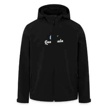 Guatemala Karte Guatemaltekische Flagge - Recycelte Männer Softshell-Jacke von Stanley/Stella - Schwarz - Vorne - AI Model Male 185 light (185cm)