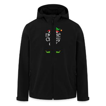 I'm The Crazy Elf Shirt Matching Family Christmas - Recycelte Männer Softshell-Jacke von Stanley/Stella - Schwarz - Vorne - AI Model Male 185 light (185cm)