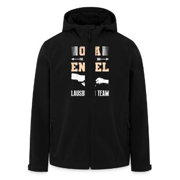 OPA UND ENKEL LAUSBUBEN TEAM Lustiges Opi - Recycelte Männer Softshell-Jacke von Stanley/Stella - Schwarz - Vorne - AI Model Male 185 light (185cm)