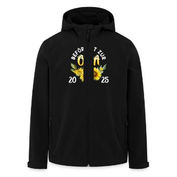 Großmutter BEFÖRDERT ZUR OMA 2025 Omi Rente - Recycelte Männer Softshell-Jacke von Stanley/Stella - Schwarz - Vorne - AI Model Male 185 light (185cm)