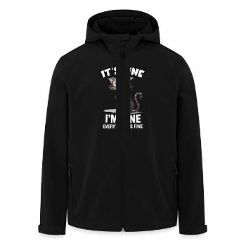 It's Fine I'm Fine Everything Is Fine Lustige - Recycelte Männer Softshell-Jacke von Stanley/Stella - Schwarz - Vorne - AI Model Male 185 light (185cm)