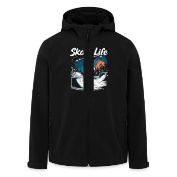 Skate Life Skateboard Skater Skateboarding - Recycelte Männer Softshell-Jacke von Stanley/Stella - Schwarz - Vorne - AI Model Male 185 light (185cm)