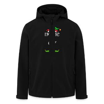 I’m The Dj Elf Chemise Assortie Noël en famille - Veste softshell homme en polyester recyclé Stanley/Stella - noir - Devant - AI Model Male 185 light (185cm)