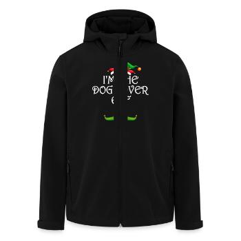 I'm The Dog Lover Elf Shirt Matching Family - Recycelte Männer Softshell-Jacke von Stanley/Stella - Schwarz - Vorne - AI Model Male 185 light (185cm)