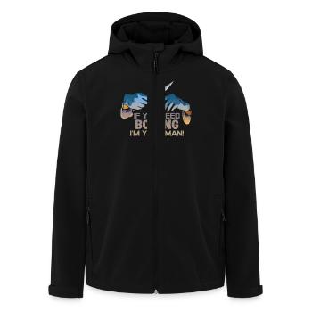 Butcher Chef Kitchen: If You Need Boning I'm Your - Men’s Recycled Softshell Jacket by Stanley/Stella - black - Front - AI Model Male 185 light (185cm)