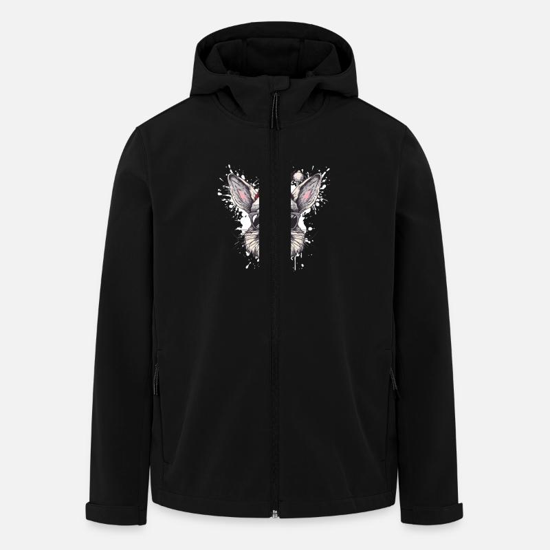 Lapin Noël Drôle - Veste softshell homme en polyester recyclé Stanley/Stella - noir