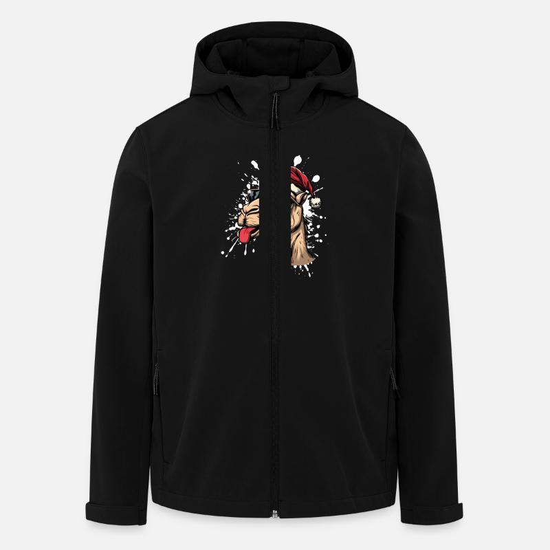 Kamel Weihnachten Lustig - Recycelte Männer Softshell-Jacke von Stanley/Stella - Schwarz