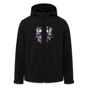 Taurus Christmas Funny - Men’s Recycled Softshell Jacket by Stanley/Stella - black - Front - AI Model Male 185 light (185cm)