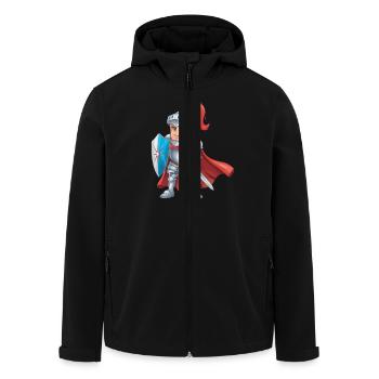 Freundlicher Ritter als Geburtstagsgeschenk Design - Recycelte Männer Softshell-Jacke von Stanley/Stella - Schwarz - Vorne - AI Model Male 185 light (185cm)