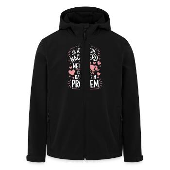 Ja ich rieche nach Pferd Reiterin Pferdeliebhaber - Recycelte Männer Softshell-Jacke von Stanley/Stella - Schwarz - Vorne - AI Model Male 185 light (185cm)