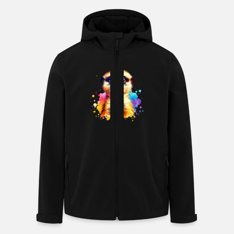 Suricate - Veste softshell homme en polyester recyclé Stanley/Stella - noir