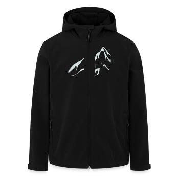 Skilift Ski Lift - Recycelte Männer Softshell-Jacke von Stanley/Stella - Schwarz - Vorne - AI Model Male 185 light (185cm)