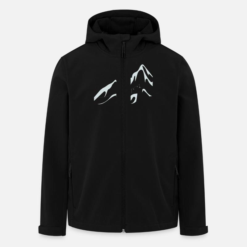 Skilift Ski Lift - Recycelte Männer Softshell-Jacke von Stanley/Stella - Schwarz