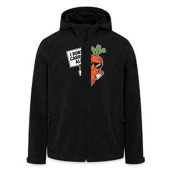 I Don't Carrot All Pun Vegetable - Men’s Recycled Softshell Jacket by Stanley/Stella - black - Front - AI Model Male 185 light (185cm)