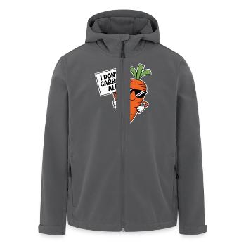 I Don't Carrot All Pun Vegetable - Men’s Recycled Softshell Jacket by Stanley/Stella - anthracite - Front - AI Model Male 185 light (185cm)