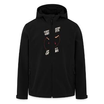 Sorry For Having Great Tits And Correct Opinions - Recycelte Männer Softshell-Jacke von Stanley/Stella - Schwarz - Vorne - AI Model Male 185 light (185cm)