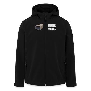 More Cowbell Funny Music Inspiration - Men’s Recycled Softshell Jacket by Stanley/Stella - black - Front - AI Model Male 185 light (185cm)