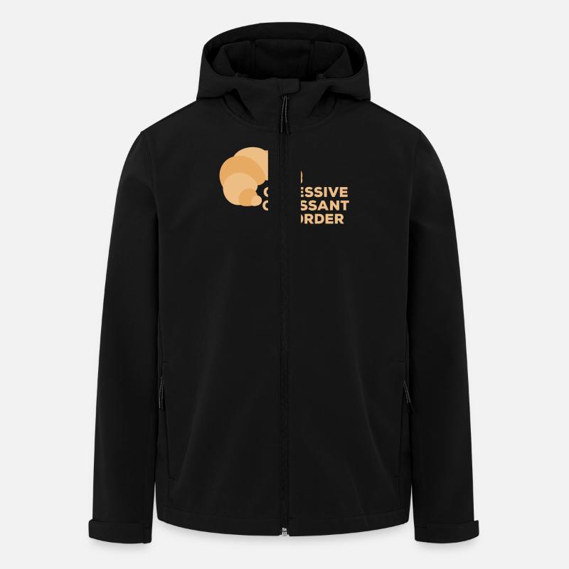 Obsessive Croissant Disorder Frühstücksfreude für - Recycelte Männer Softshell-Jacke von Stanley/Stella - Schwarz