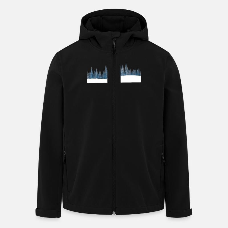 Winter-Skiabenteuer Winter Skiing Adventure - Men’s Recycled Softshell Jacket by Stanley/Stella - black
