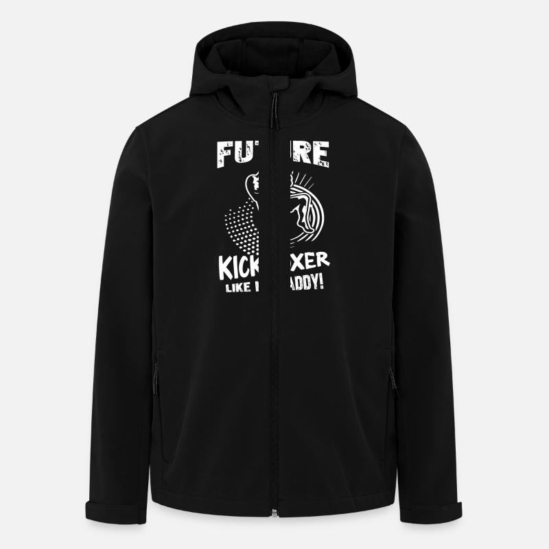 Kickboxing Future Kickboxer Like My Daddy - Men’s Recycled Softshell Jacket by Stanley/Stella - black