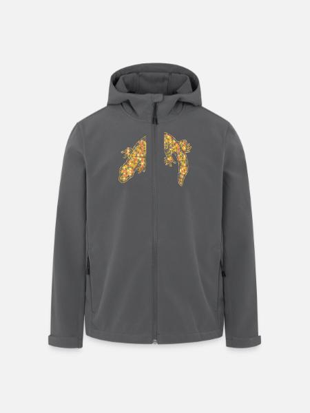 Gila Monster Geometric - Men’s Recycled Softshell Jacket by Stanley/Stella - black