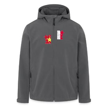 Vietnam Frankreich Flagge Franzose Vietnamese - Recycelte Männer Softshell-Jacke von Stanley/Stella - Anthrazit - Vorne - AI Model Male 185 light (185cm)