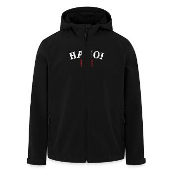 Hanoi Vietnam Vintage Vietnamesische Flagge - Recycelte Männer Softshell-Jacke von Stanley/Stella - Schwarz - Vorne - AI Model Male 185 light (185cm)