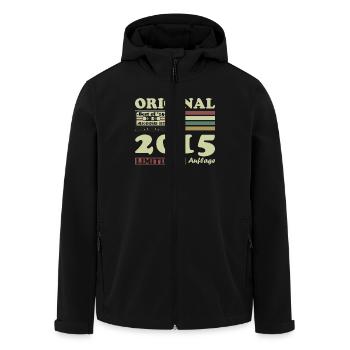 Original 2015 Vintage Rétro Cadeau d’anniversaire - Veste softshell homme en polyester recyclé Stanley/Stella - noir - Devant - AI Model Male 185 light (185cm)
