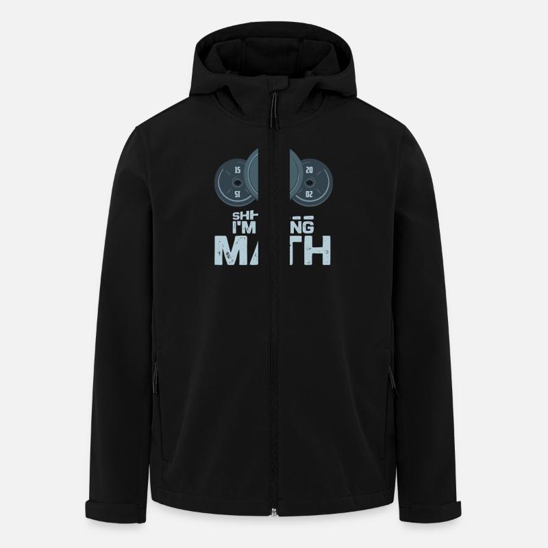 Shhh... Ich Mache Mathe Gewichtheber - Recycelte Männer Softshell-Jacke von Stanley/Stella - Schwarz