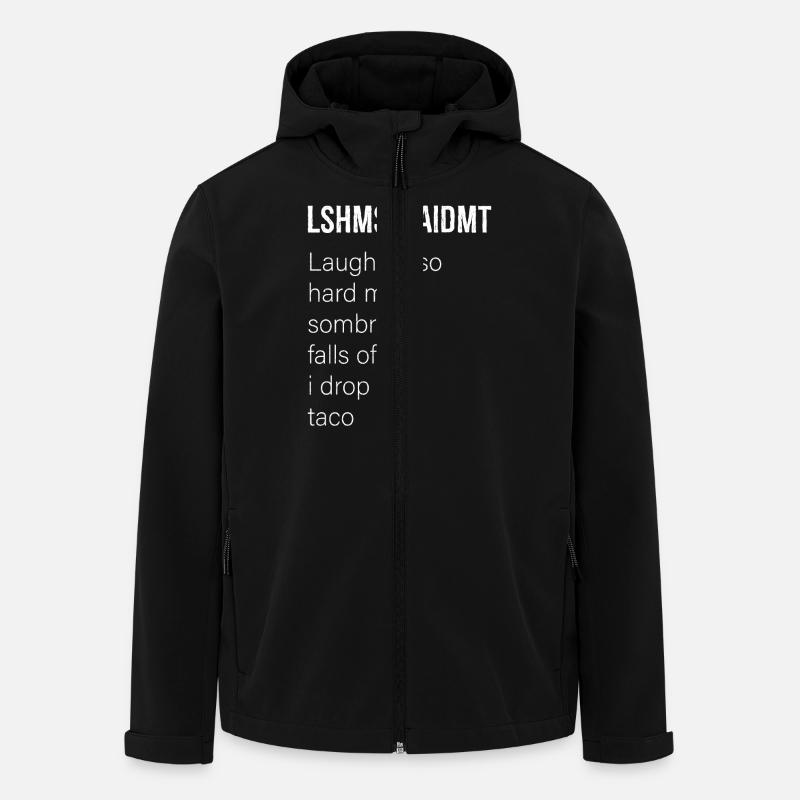 lshmsfoaidmt laughing funny shirt - Men’s Recycled Softshell Jacket by Stanley/Stella - black