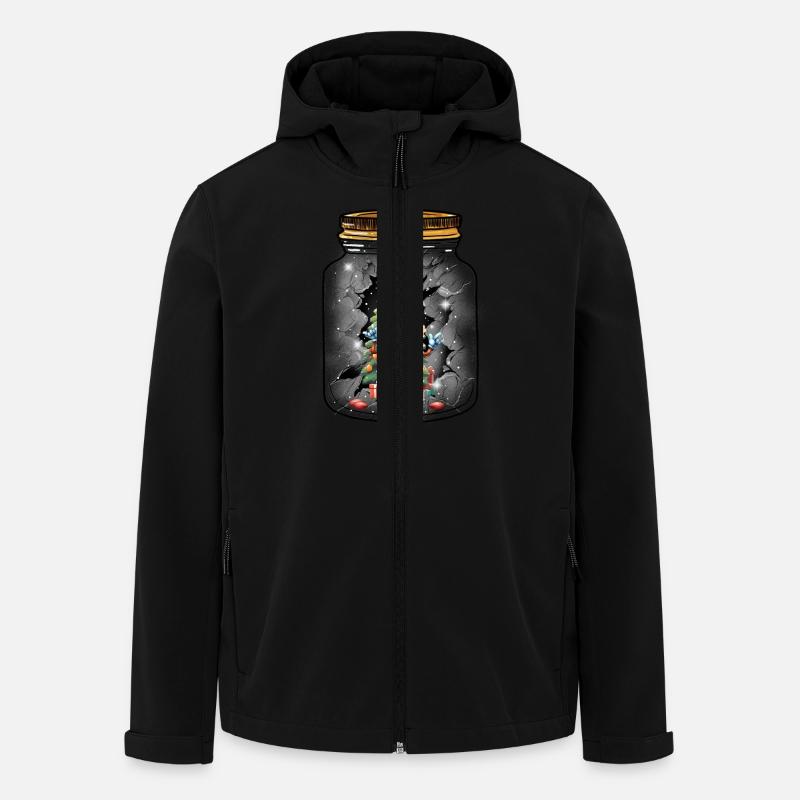 Noël Noël Noël Père Noël - Veste softshell homme en polyester recyclé Stanley/Stella - noir