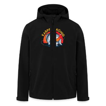 KARPFEN KÖNIG Lustiges Angeln Hobby Karpfen - Recycelte Männer Softshell-Jacke von Stanley/Stella - Schwarz - Vorne - AI Model Male 185 light (185cm)
