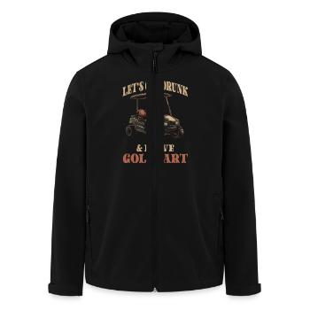 Let’s Get Drunk & Drive Golf Cart Funny - Veste softshell homme en polyester recyclé Stanley/Stella - noir - Devant - AI Model Male 185 light (185cm)
