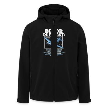 Bevor Du Fragst Modellflugzeug Modellbau - Recycelte Männer Softshell-Jacke von Stanley/Stella - Schwarz - Vorne - AI Model Male 185 light (185cm)