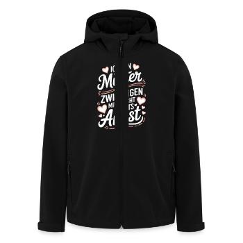 Zwillingsmama Zwillings Mutter Mama von Zwillingen - Recycelte Männer Softshell-Jacke von Stanley/Stella - Schwarz - Vorne - AI Model Male 185 light (185cm)