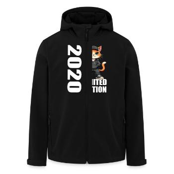 Limited Edition 2020 Birthday 2020 Born - Men’s Recycled Softshell Jacket by Stanley/Stella - black - Front - AI Model Male 185 light (185cm)