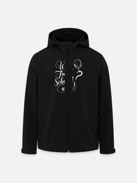 Wer fragt schenkt nach - Recycelte Männer Softshell-Jacke von Stanley/Stella - Schwarz