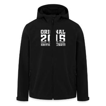 Original 2015 Vintage Retro Geburtstagsgeschenk - Recycelte Männer Softshell-Jacke von Stanley/Stella - Schwarz - Vorne - AI Model Male 185 light (185cm)