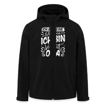 Großmutter BIN KEINE RENTNERIN BIN VOLLZEIT OMA - Recycelte Männer Softshell-Jacke von Stanley/Stella - Schwarz - Vorne - AI Model Male 185 light (185cm)