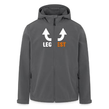 Repose-jambes Art graphique amusant avec des flèches - Veste softshell homme en polyester recyclé Stanley/Stella - charbon - Devant - AI Model Male 185 light (185cm)
