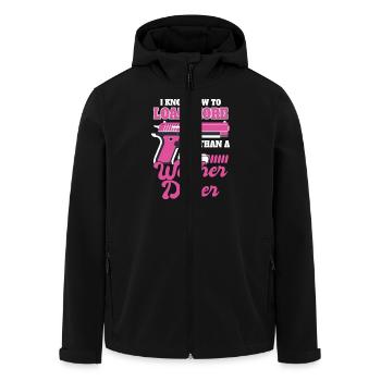 Je sais faire plus d’une machine à laver et - Veste softshell homme en polyester recyclé Stanley/Stella - noir - Devant - AI Model Male 185 light (185cm)