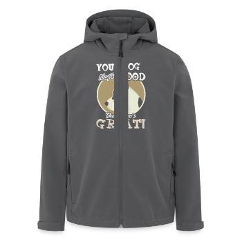 Greatest Dog Great Dane - Men’s Recycled Softshell Jacket by Stanley/Stella - anthracite - Front - AI Model Male 185 light (185cm)