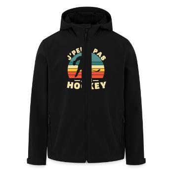 I Can't I Have Hockey Humor Gift - Recycelte Männer Softshell-Jacke von Stanley/Stella - Schwarz - Vorne - AI Model Male 185 light (185cm)