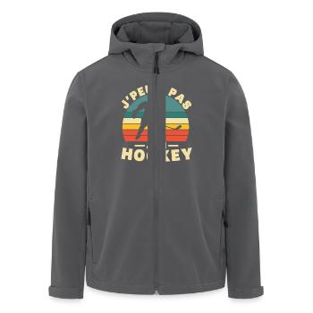 I Can't I Have Hockey Humor Gift - Recycelte Männer Softshell-Jacke von Stanley/Stella - Anthrazit - Vorne - AI Model Male 185 light (185cm)