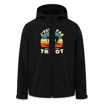Ich kann kein Humor-Geschenk stricken - Recycelte Männer Softshell-Jacke von Stanley/Stella - Schwarz - Vorne - AI Model Male 185 light (185cm)