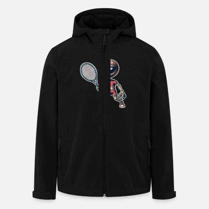 Tennis extraterrestre - Veste softshell homme en polyester recyclé Stanley/Stella - noir